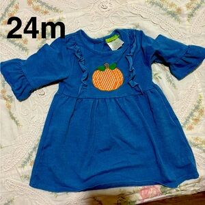 Size 24 month baby girl smocked pumpkin dress. Classic whimsy brand